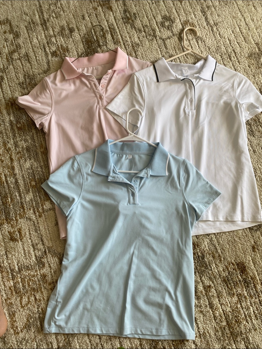 90 Degree By Reflex Women’s Polo Tee in White with Black Trim